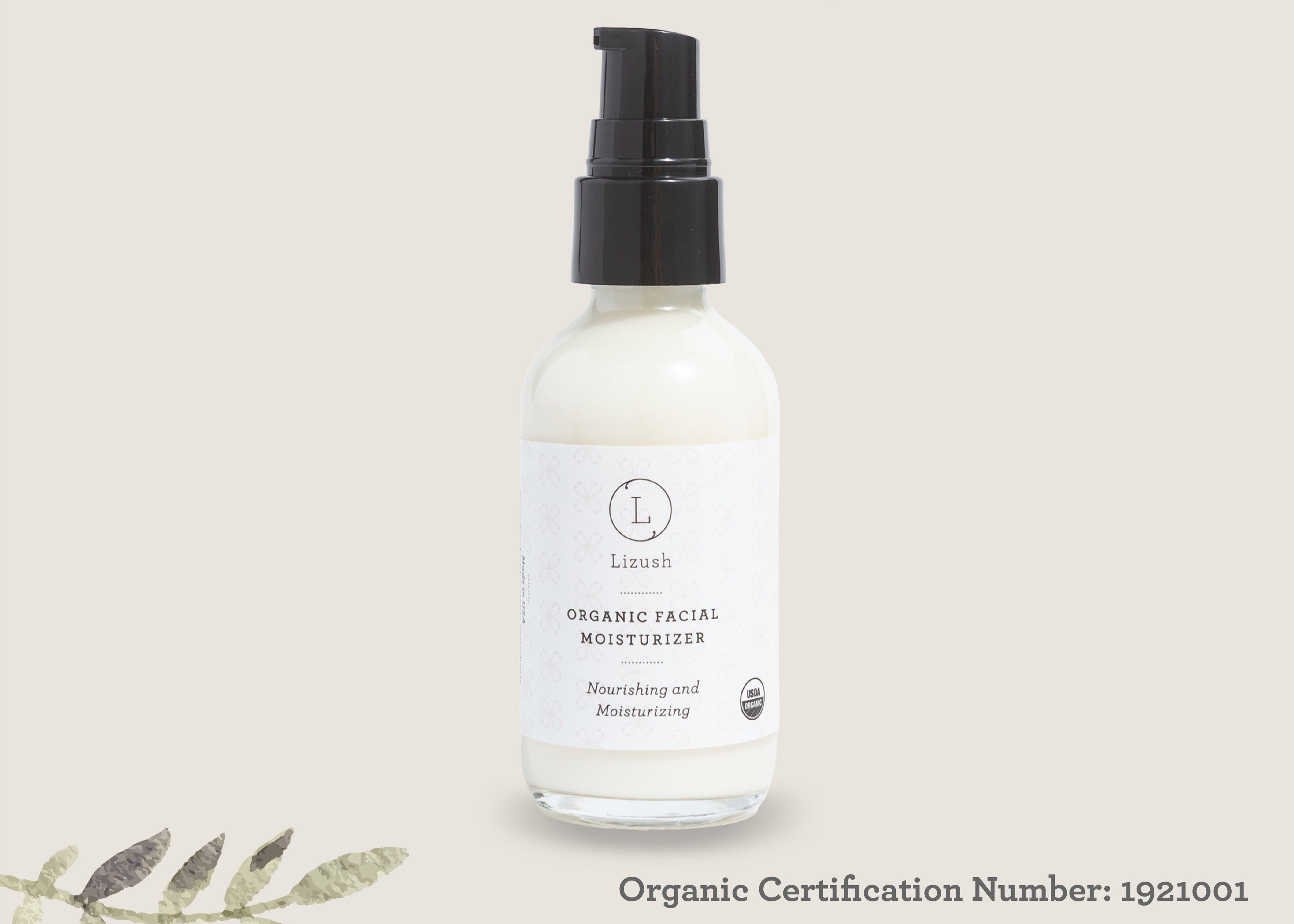 ORGANIC FACIAL MOISTURIZER Nourishing and Moisturizing