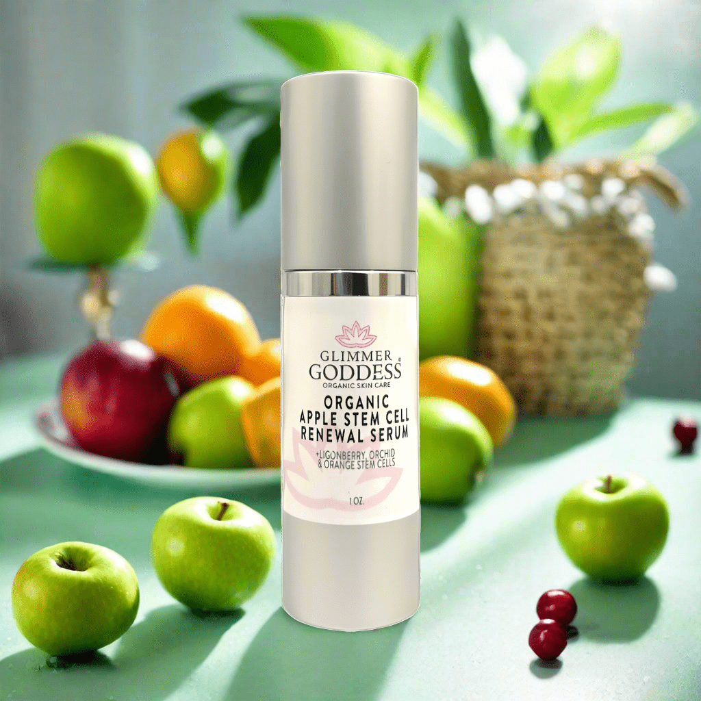 Organic Apple Stem Cell Serum for Anti-Aging | Lingonberry, Orchid & Orange Stem Cells for Hydration & Wrinkle Defense